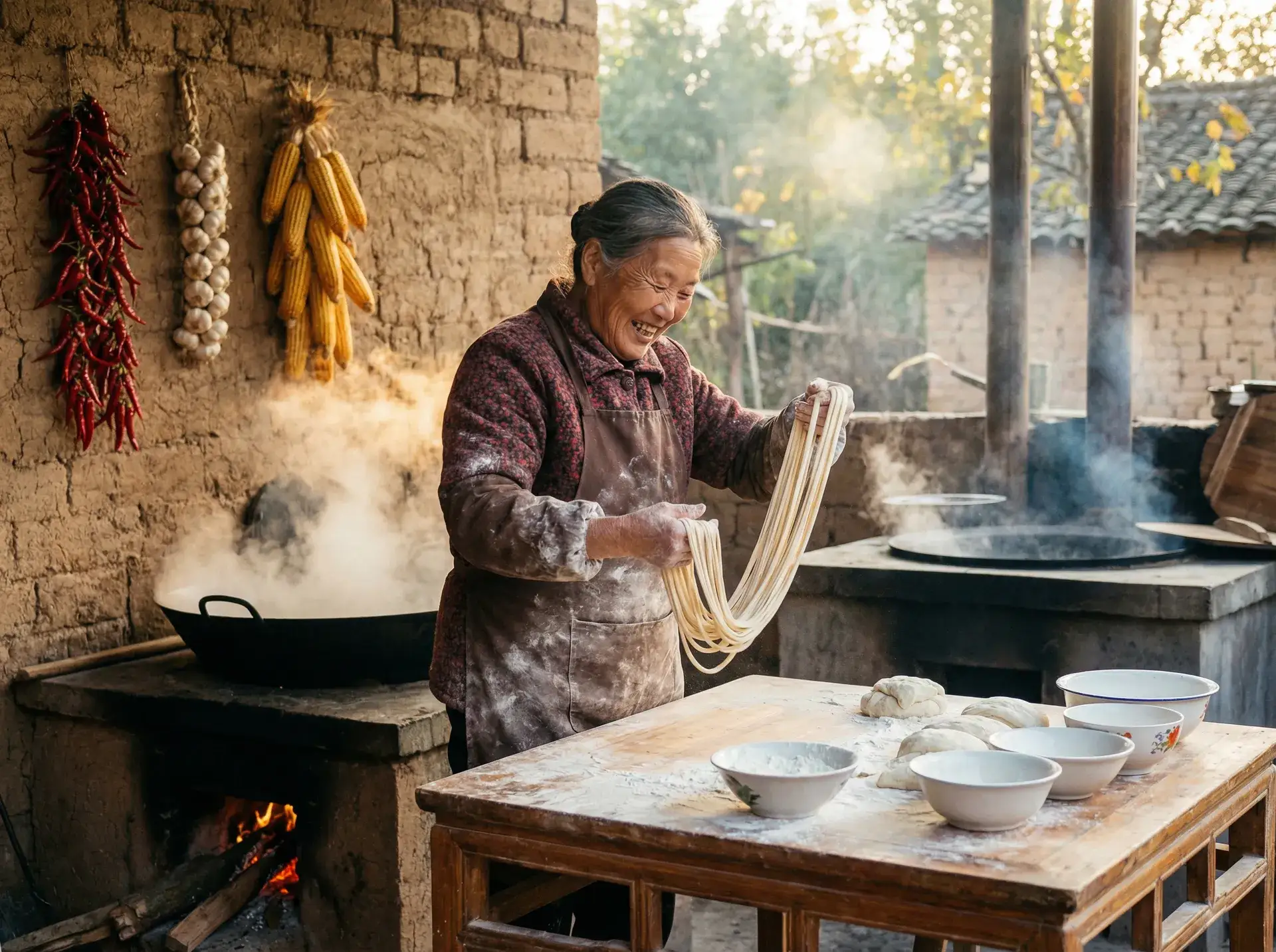 农家大嫂手擀面 - 门事件下载 乡村美食